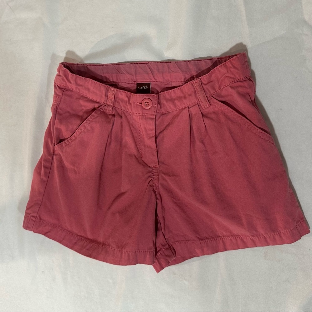 Casual Pink Cotton Blend Shorts